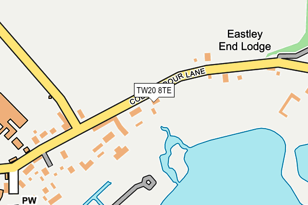 TW20 8TE map - OS OpenMap – Local (Ordnance Survey)