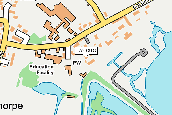 TW20 8TG map - OS OpenMap – Local (Ordnance Survey)