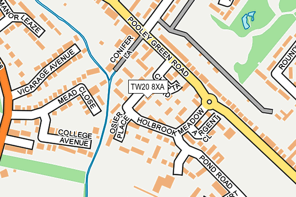 TW20 8XA map - OS OpenMap – Local (Ordnance Survey)