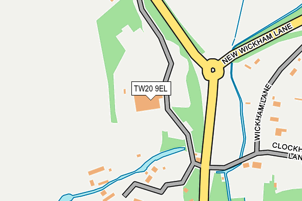 TW20 9EL map - OS OpenMap – Local (Ordnance Survey)