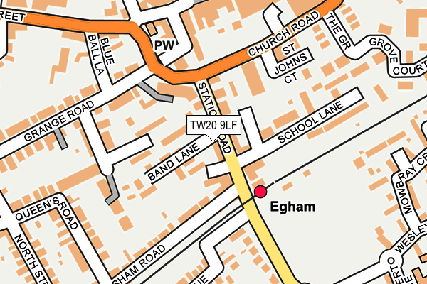 Map of EGHAM PARK SCHOOL LIMITED at local scale