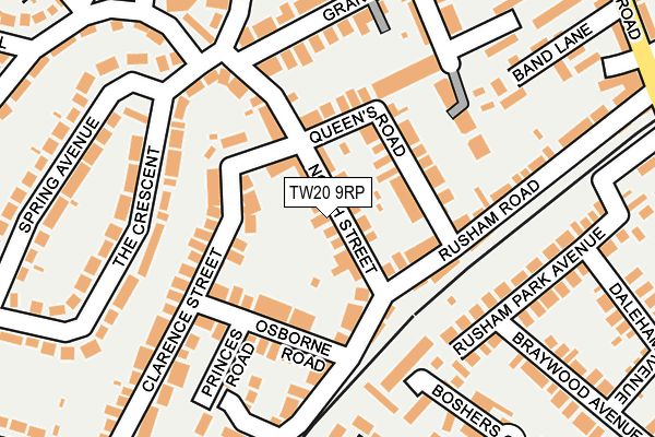 TW20 9RP map - OS OpenMap – Local (Ordnance Survey)