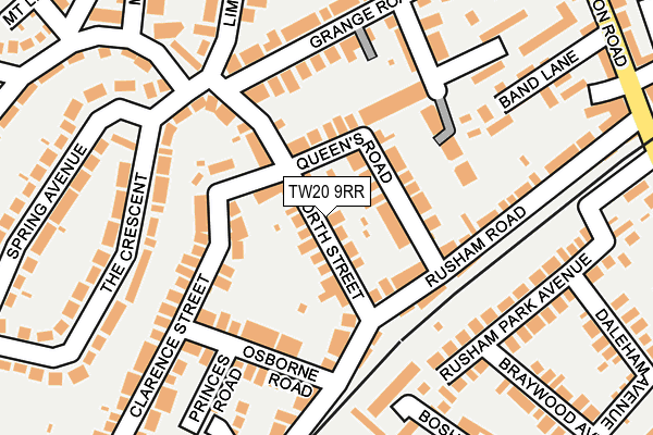 TW20 9RR map - OS OpenMap – Local (Ordnance Survey)