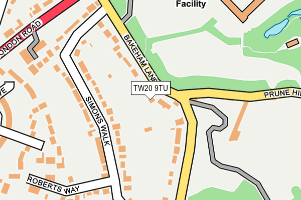 TW20 9TU map - OS OpenMap – Local (Ordnance Survey)