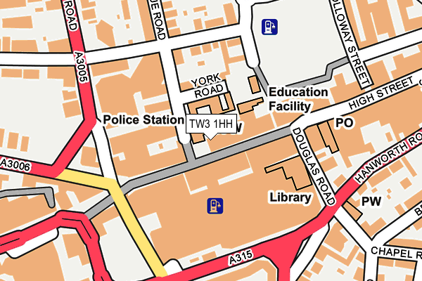 TW3 1HH map - OS OpenMap – Local (Ordnance Survey)