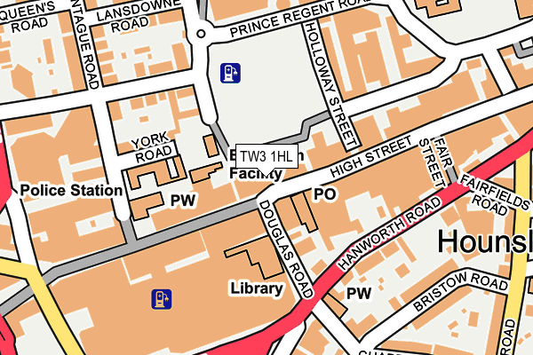 TW3 1HL map - OS OpenMap – Local (Ordnance Survey)