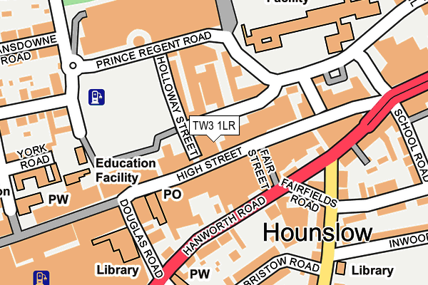 Map of TABLE 11 HOUNSLOW LTD at local scale