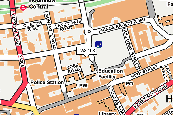 TW3 1LS map - OS OpenMap – Local (Ordnance Survey)