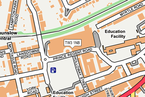 TW3 1NB map - OS OpenMap – Local (Ordnance Survey)