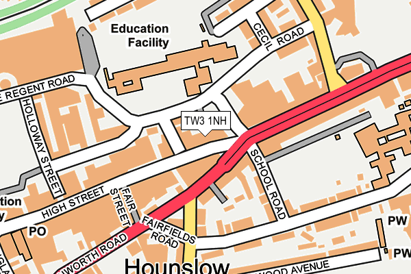 Map of HOUNSLOW LOCAL LTD at local scale