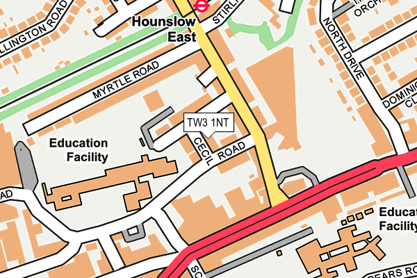 TW3 1NT map - OS OpenMap – Local (Ordnance Survey)