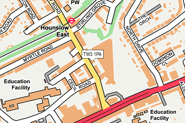 TW3 1PA map - OS OpenMap – Local (Ordnance Survey)