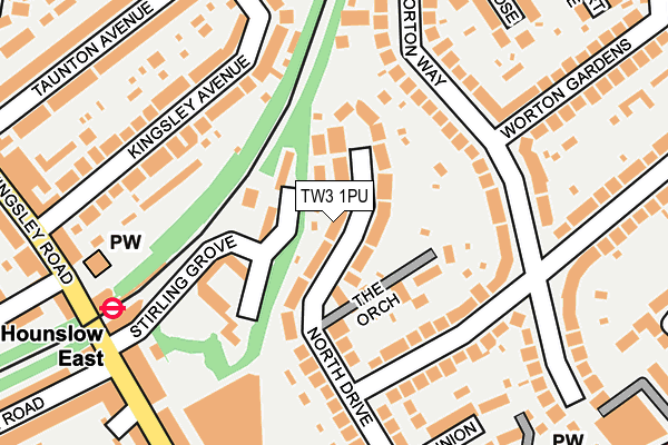 TW3 1PU map - OS OpenMap – Local (Ordnance Survey)