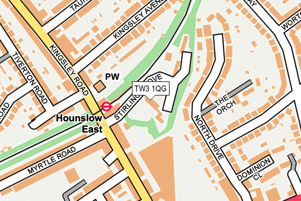 TW3 1QG map - OS OpenMap – Local (Ordnance Survey)