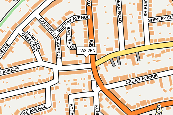 TW3 2EN map - OS OpenMap – Local (Ordnance Survey)