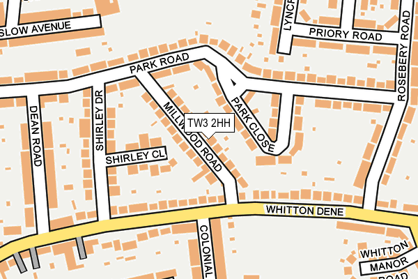 TW3 2HH map - OS OpenMap – Local (Ordnance Survey)