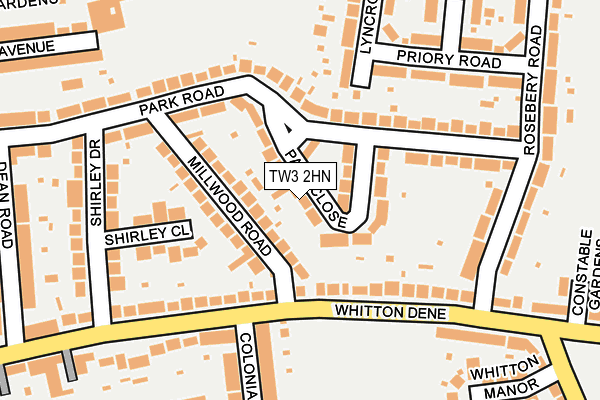 TW3 2HN map - OS OpenMap – Local (Ordnance Survey)