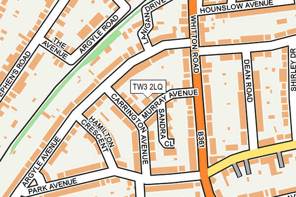 TW3 2LQ map - OS OpenMap – Local (Ordnance Survey)