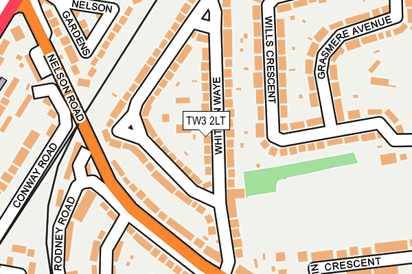 TW3 2LT map - OS OpenMap – Local (Ordnance Survey)