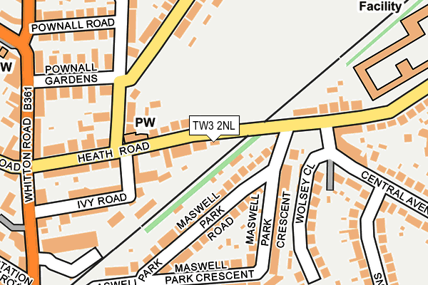 TW3 2NL map - OS OpenMap – Local (Ordnance Survey)