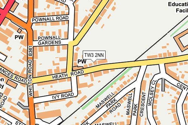TW3 2NN map - OS OpenMap – Local (Ordnance Survey)