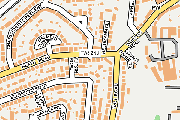 TW3 2NU map - OS OpenMap – Local (Ordnance Survey)