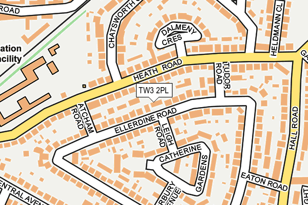 TW3 2PL map - OS OpenMap – Local (Ordnance Survey)
