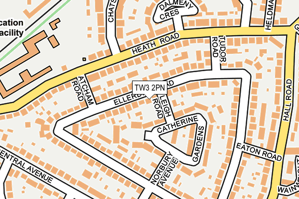 TW3 2PN map - OS OpenMap – Local (Ordnance Survey)