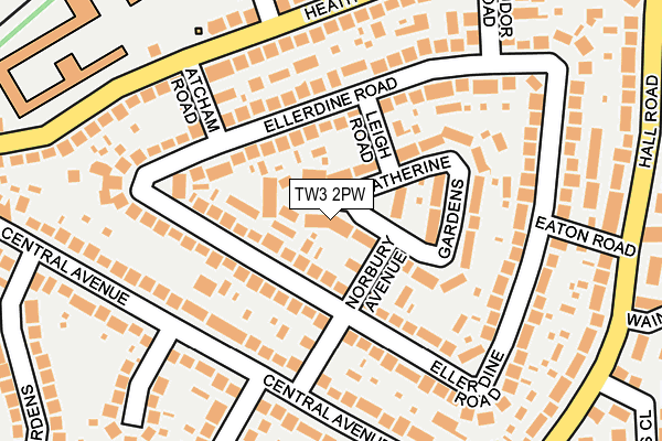 TW3 2PW map - OS OpenMap – Local (Ordnance Survey)