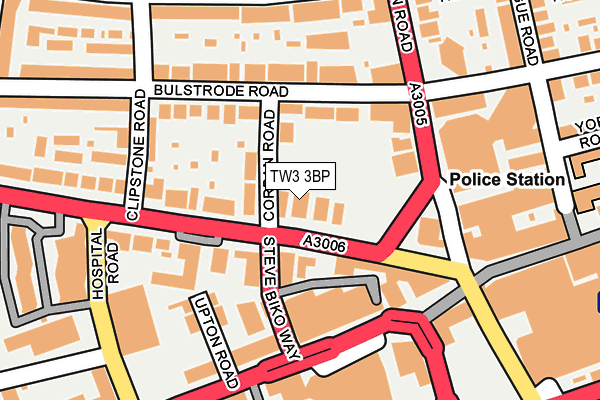 TW3 3BP map - OS OpenMap – Local (Ordnance Survey)