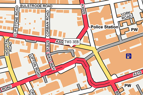 TW3 3EB map - OS OpenMap – Local (Ordnance Survey)