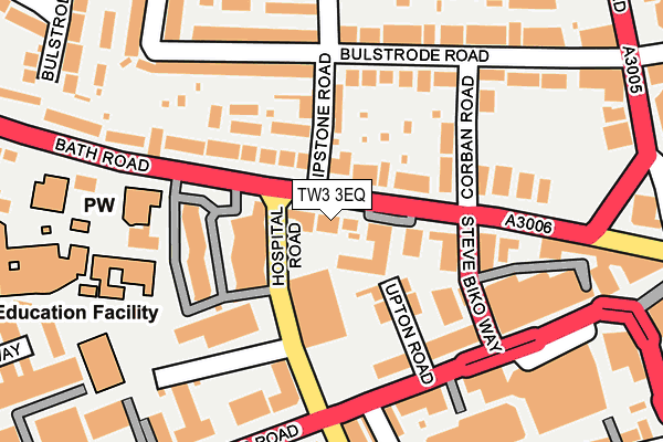 TW3 3EQ map - OS OpenMap – Local (Ordnance Survey)
