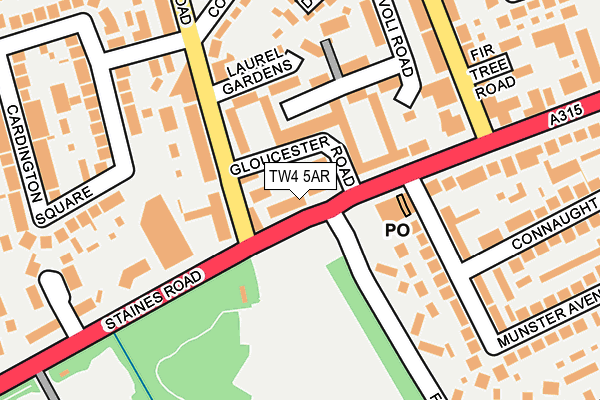 TW4 5AR map - OS OpenMap – Local (Ordnance Survey)
