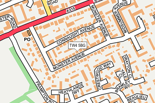 TW4 5BG map - OS OpenMap – Local (Ordnance Survey)