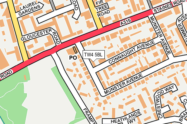 TW4 5BL map - OS OpenMap – Local (Ordnance Survey)