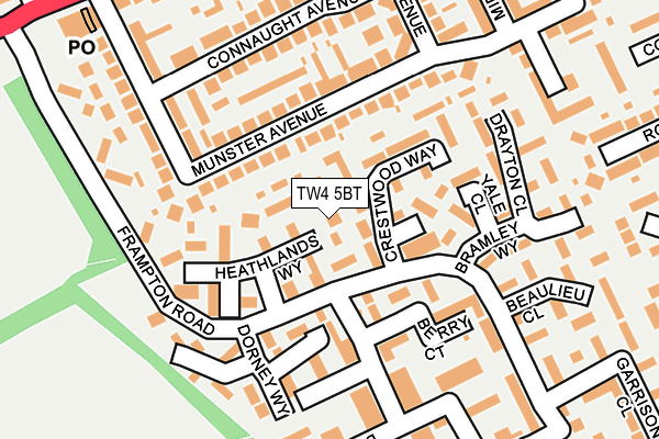 TW4 5BT map - OS OpenMap – Local (Ordnance Survey)