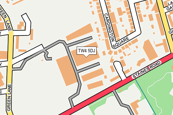 TW4 5DJ map - OS OpenMap – Local (Ordnance Survey)