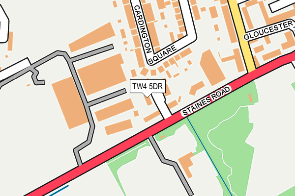 TW4 5DR map - OS OpenMap – Local (Ordnance Survey)