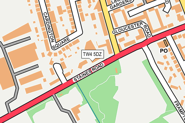 TW4 5DZ map - OS OpenMap – Local (Ordnance Survey)