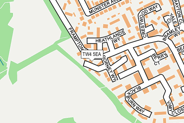 TW4 5EA map - OS OpenMap – Local (Ordnance Survey)