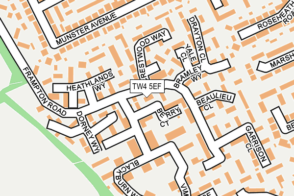 TW4 5EF map - OS OpenMap – Local (Ordnance Survey)