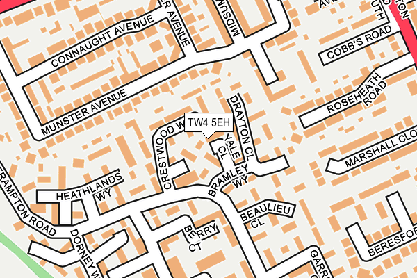 TW4 5EH map - OS OpenMap – Local (Ordnance Survey)