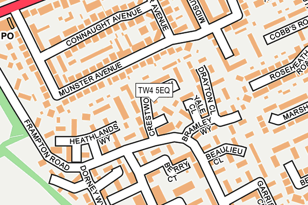 TW4 5EQ map - OS OpenMap – Local (Ordnance Survey)