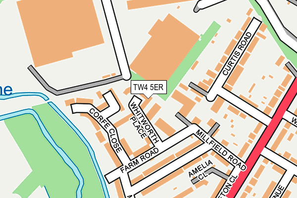 TW4 5ER map - OS OpenMap – Local (Ordnance Survey)