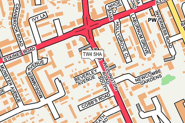 TW4 5HA map - OS OpenMap – Local (Ordnance Survey)
