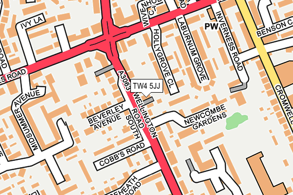 TW4 5JJ map - OS OpenMap – Local (Ordnance Survey)