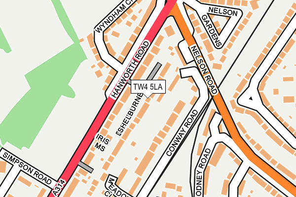 TW4 5LA map - OS OpenMap – Local (Ordnance Survey)
