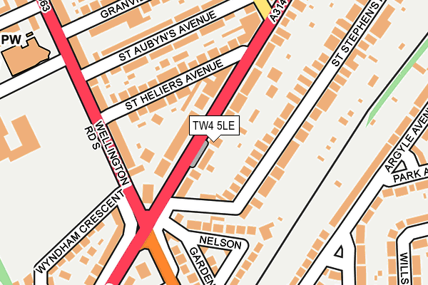 TW4 5LE map - OS OpenMap – Local (Ordnance Survey)
