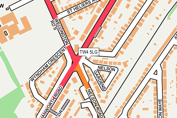 TW4 5LG map - OS OpenMap – Local (Ordnance Survey)