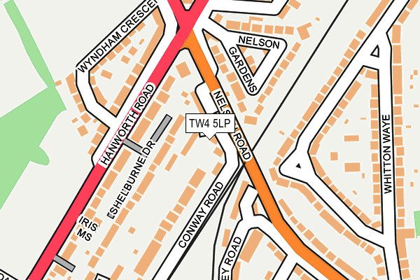 TW4 5LP map - OS OpenMap – Local (Ordnance Survey)